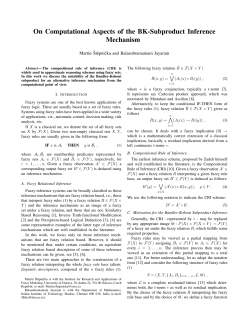 On Computational Aspects of the BK-Subproduct Inference