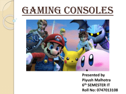 Components of a gaming console