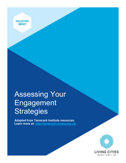 Assessing Your Engagement Strategies