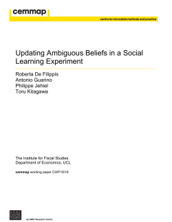 Updating Ambiguous Beliefs in a Social Learning Experiment