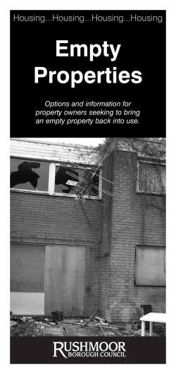 Empty Properties - Rushmoor Borough Council