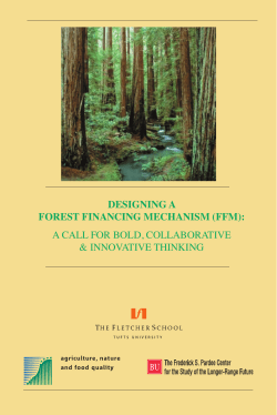 designing a forest financing mechanism
