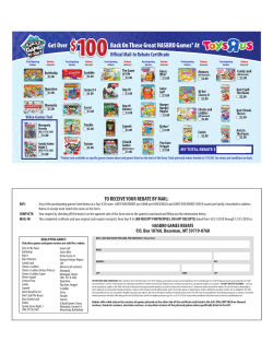 Hasbro Rebate