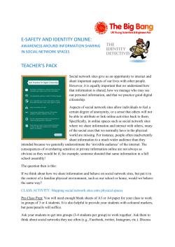 E-SAFETY AND IDENTITY ONLINE: AWARENESS AROUND