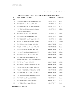 Hqrs. Instructions Referred to in the Manual