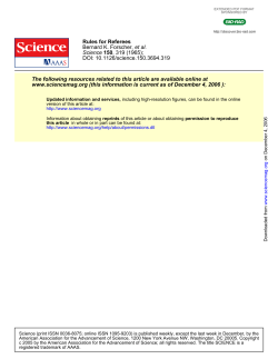Forscher et al., 1965. Rules for referees. Science 150:319-321