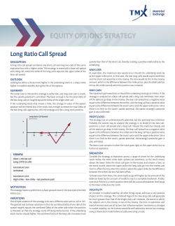 EQUITY OPTIONS STRATEGY