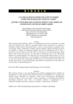 can ims learning design be used to model computer
