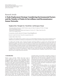 A Node Deployment Strategy Considering Environmental Factors