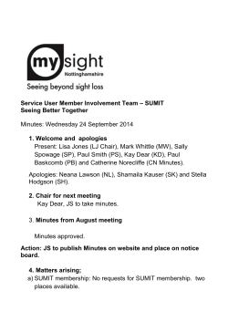 Click here to Latest SUMIT minutes