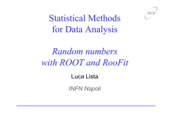 Random numbers with ROOT and RooFit