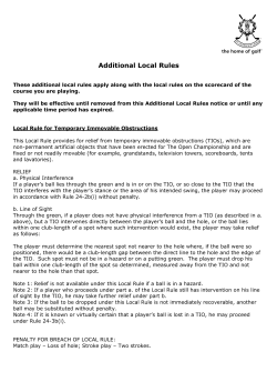 Additional Local Rules