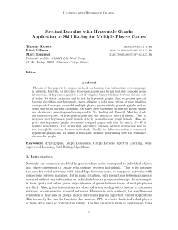 Spectral Learning with Hypernode Graphs Application to