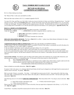 tall timber senior men`s open