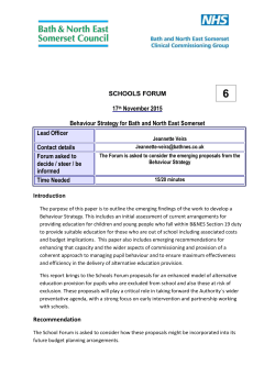 6.0 Alternative Provision for Pupils who are Excluded from School
