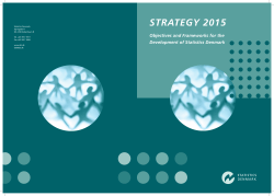 Strategy 2015 - Danmarks Statistik