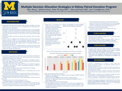 Multiple Decision Allocation Strategies in Kidney Paired - UM-KECC