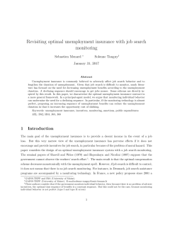 Revisiting optimal unemployment insurance with job