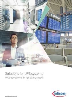 Solutions for UPS-Systems