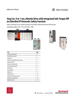 Safety Function: Actuator Subsystems-