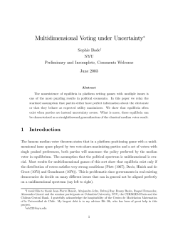 Multidimensional Voting under Uncertainty