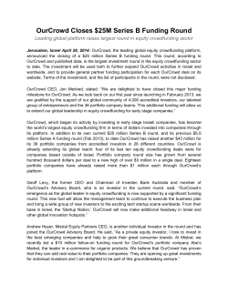 OurCrowd Closes $25M Series B Funding Round.docx