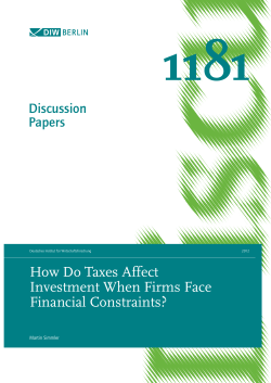 How Do Taxes Affect Investment When Firms Face