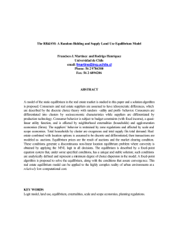 A Random Bidding and Supply Land Use Model