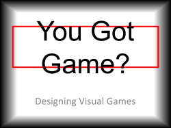 Game Design 2016 Grade 6