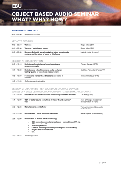 keynote session session 1: oba definition session 2: oba