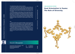 Goal Orientation in Teams: The Role of Diversity