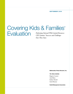 Performing Outreach with Limited Resources: CKF Grantees