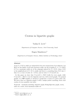 Crowns in bipartite graphs