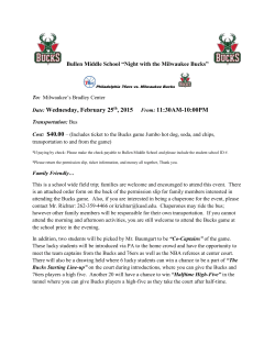 Bullen Middle School &ldquo;Night with the Milwaukee Bucks&rdquo; Philadelphia