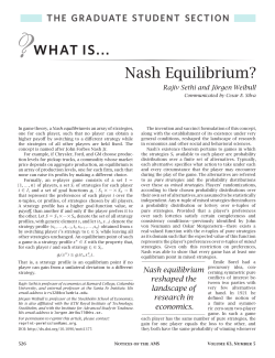 Nash Equilibrium? - American Mathematical Society