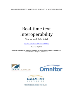 Real-time text Interoperability