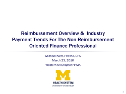 Reimbursement 101 - Western Michigan HFMA