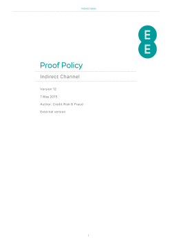 Indirect Proof Policy