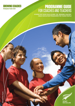 Growing Coaches programme guide