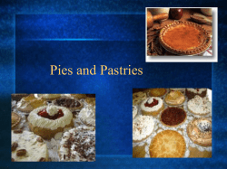 Pies and Pastries