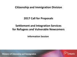 Economic Integration: Employment - Grants Ontario