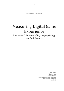 Measuring Digital Game Experience