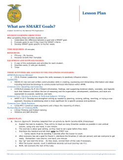 Making it a Smart Goal - National FFA Organization