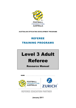 Level 3 Adult Referee