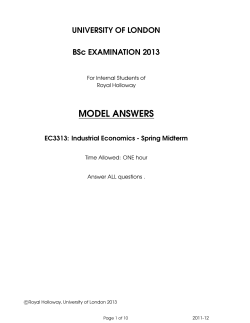 MODEL ANSWERS