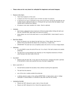 DSL Volleyball Rules - Delaware Sports League