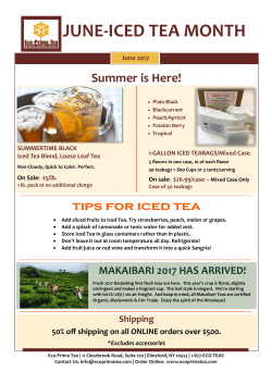 june-iced tea month - Eco