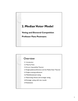 2. Median Voter Model