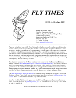 fly times - North American Dipterists Society