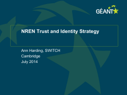 NREN Identity Strategy - G&Eacute;ANT federated confluence